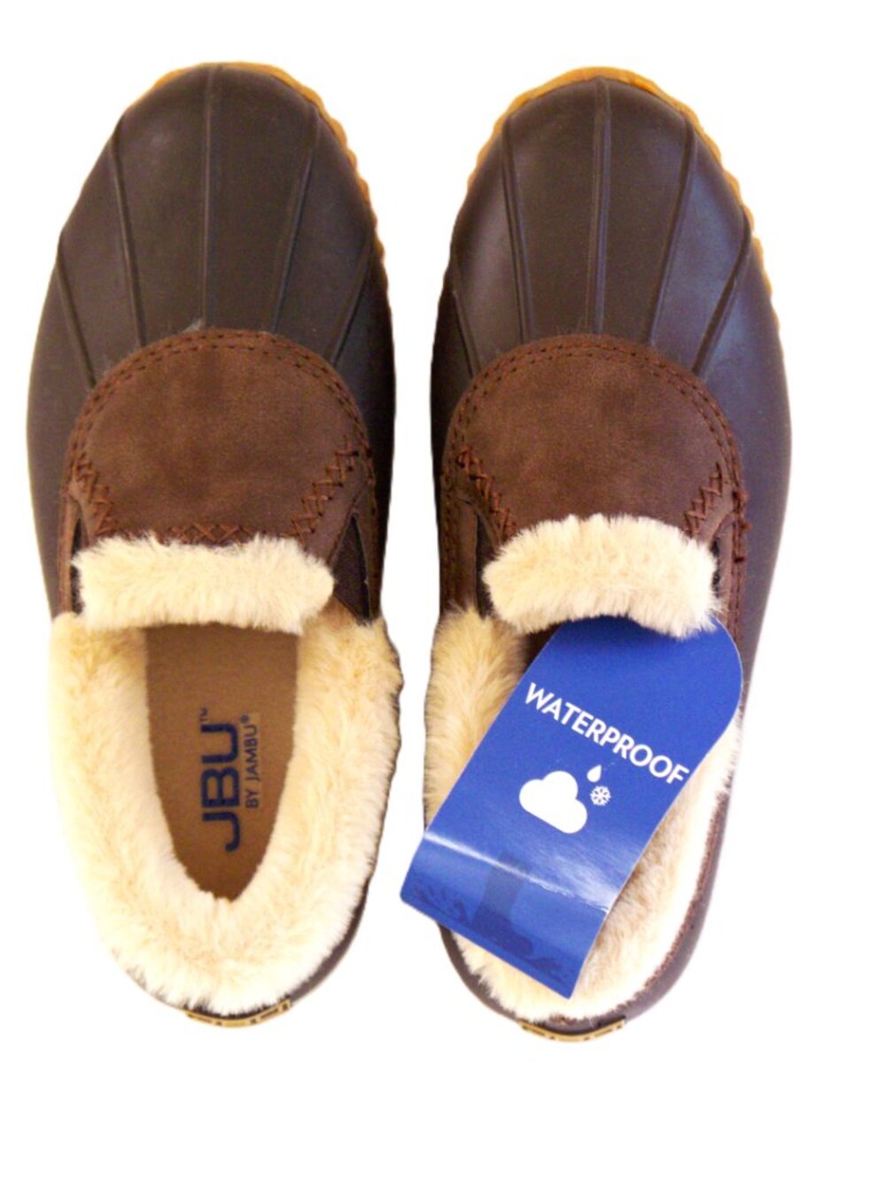 JBU Jambu Women's Winona Waterproof Rain Faux Fur Boot Dark Brown Size 6 NIB